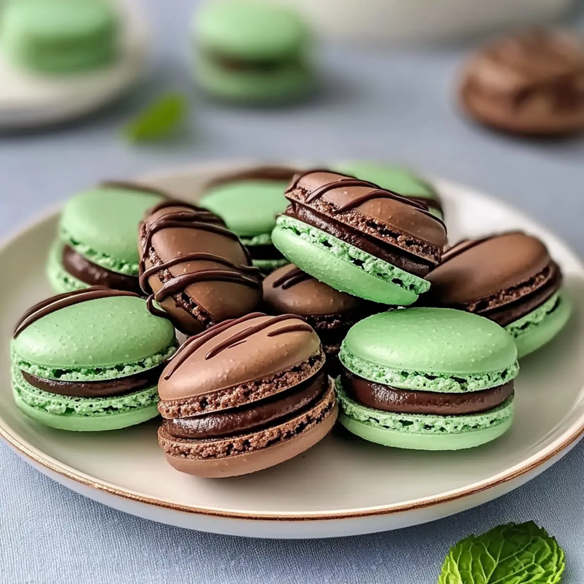 Mint Chocolate Macarons: Delightful Treats You Can Master 5 Mint Chocolate Macarons
