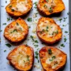 Garlic Butter Smashed Sweet Potatoes