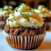 Meatloaf Cupcakes with Whipped Potato