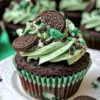 St. Patricks Day Mint Oreo Cupcake