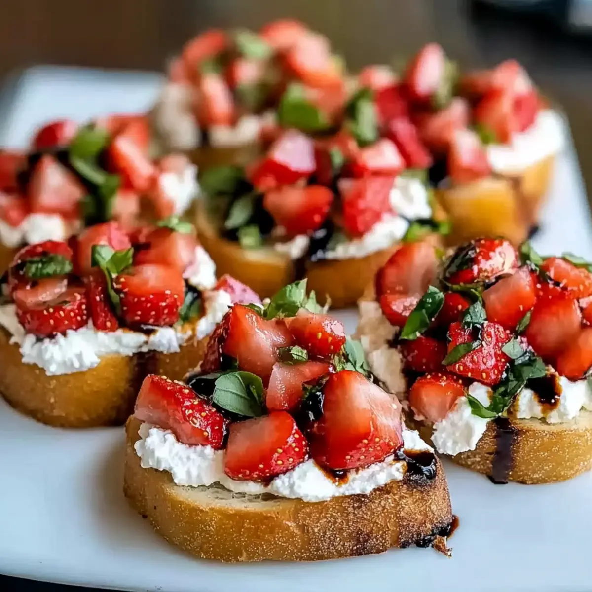 Strawberry Ricotta Bruschetta