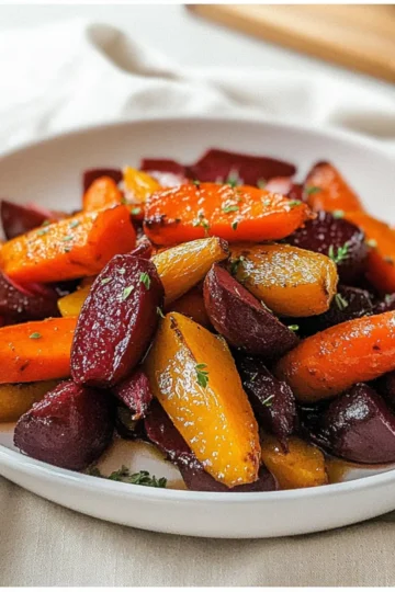 Honey Roasted Carrots and Beets