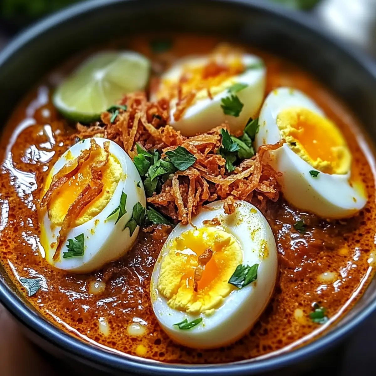 Savory Burmese Egg Curry