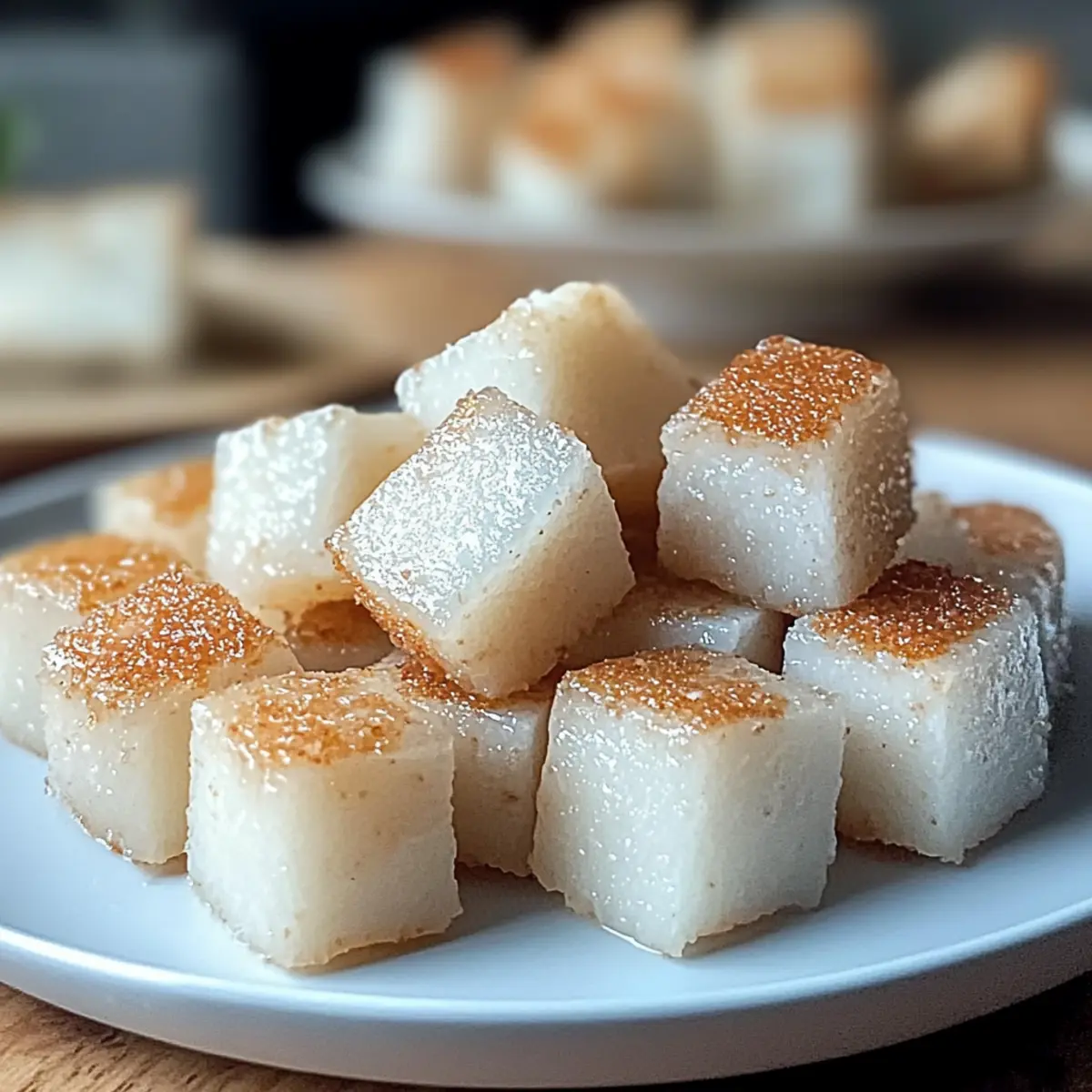 Coconut Cassava Snack Cubes