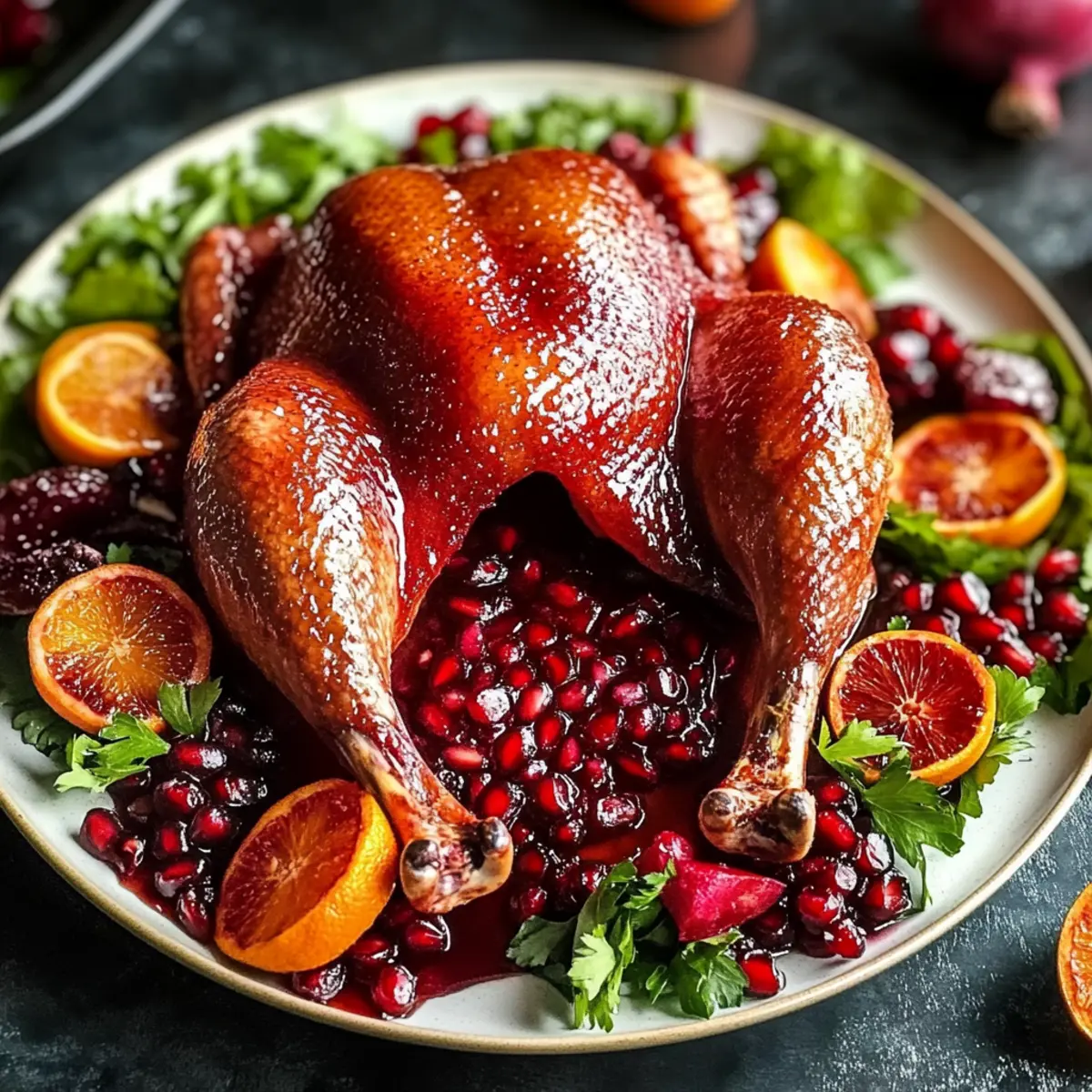Smoked Duck With Spiced Pomegranate