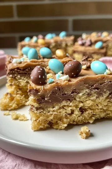 No Bake Easter Slice With Mini Eggs