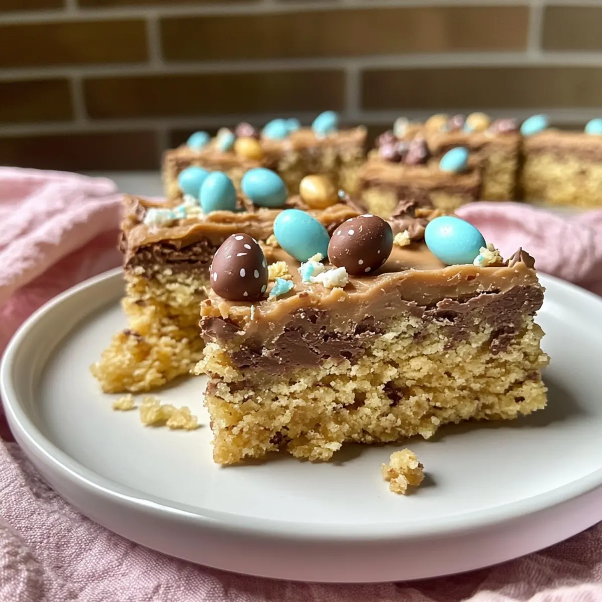 No Bake Easter Slice With Mini Eggs
