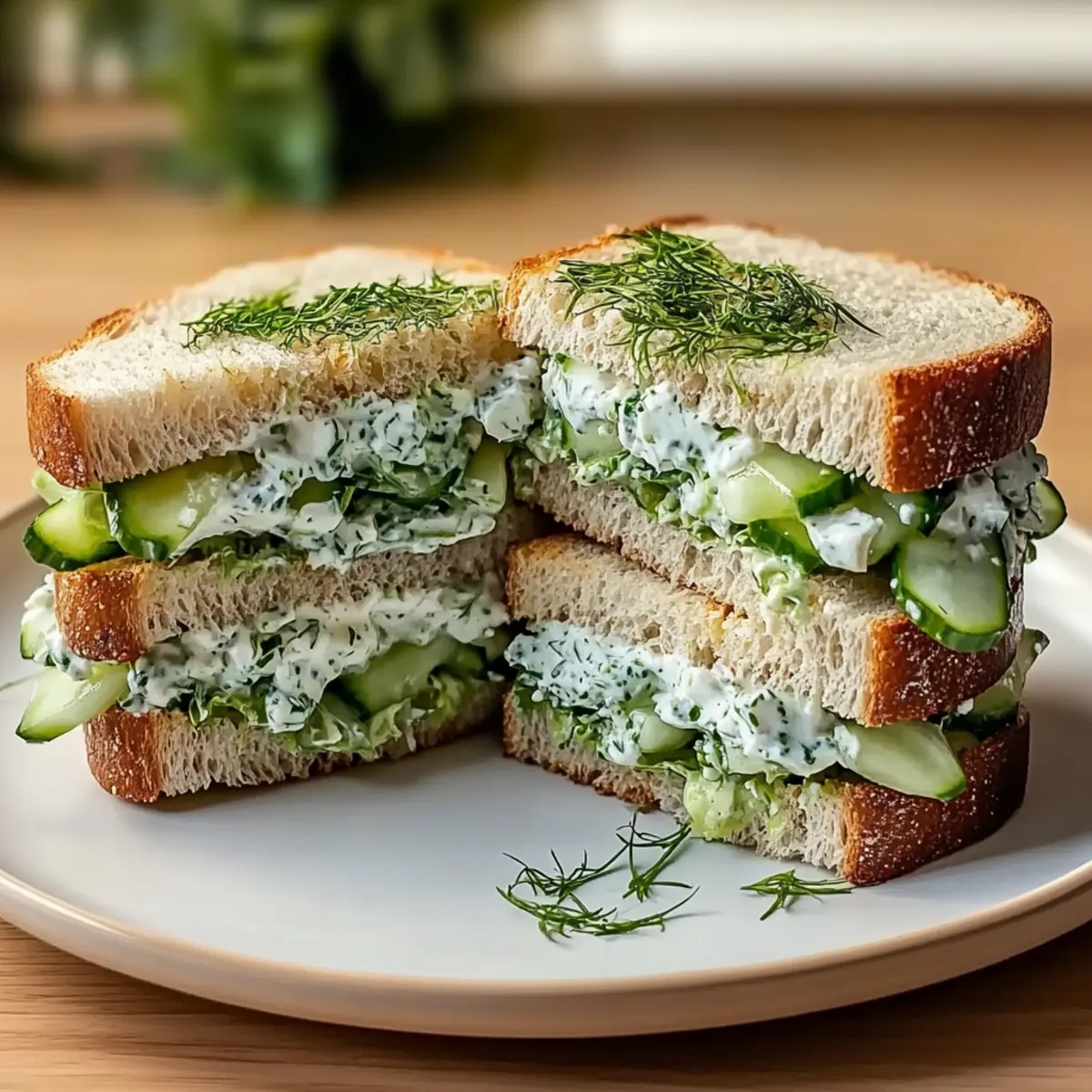 Cucumber Salad Sandwiches