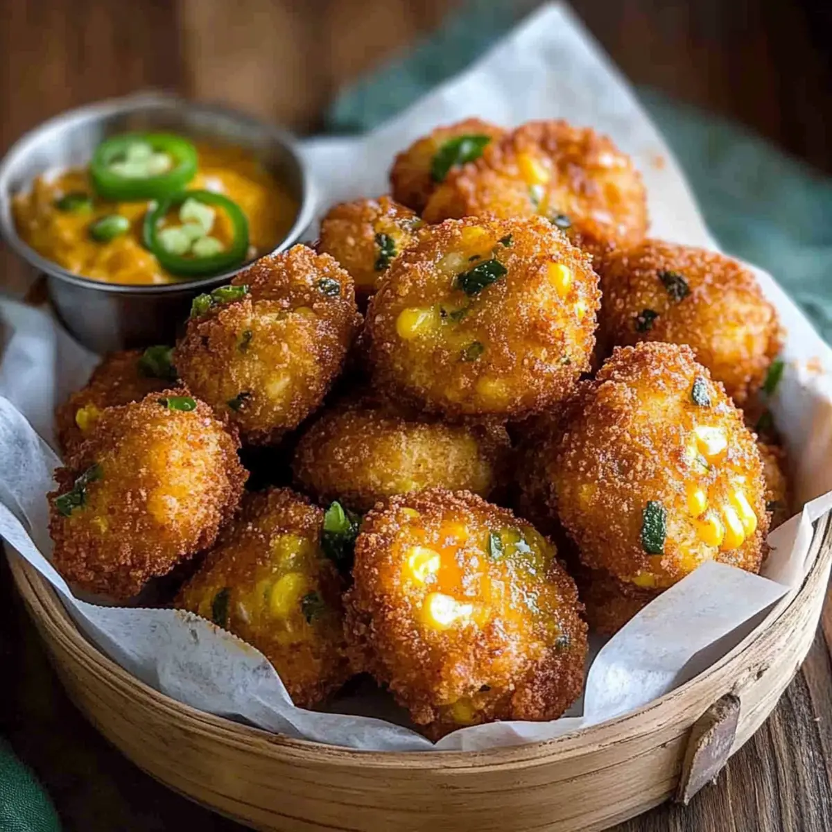 Crispy Jalapeno Corn Nuggets