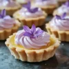 Mini Lemon Tart with Lilac Meringue