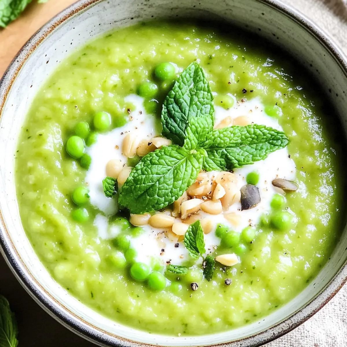 Quick Pea and Mint Soup Recipe