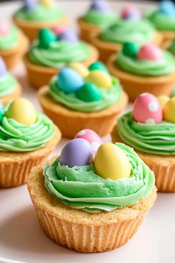 Easter Basket Sugar Cookie Cups