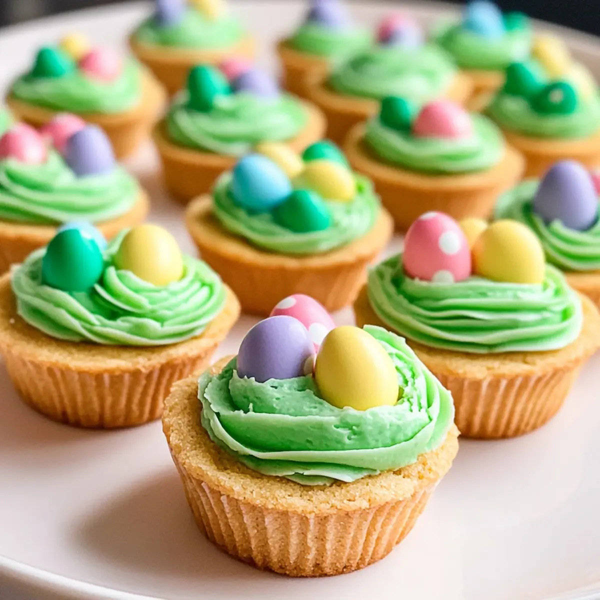 Easter Basket Sugar Cookie Cups