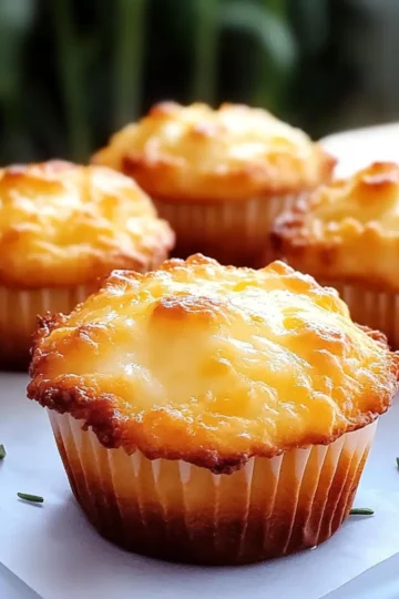 Keto Cheddar Cheese Muffins