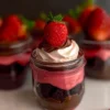Chocolate Strawberry Mousse Cake Parfaits