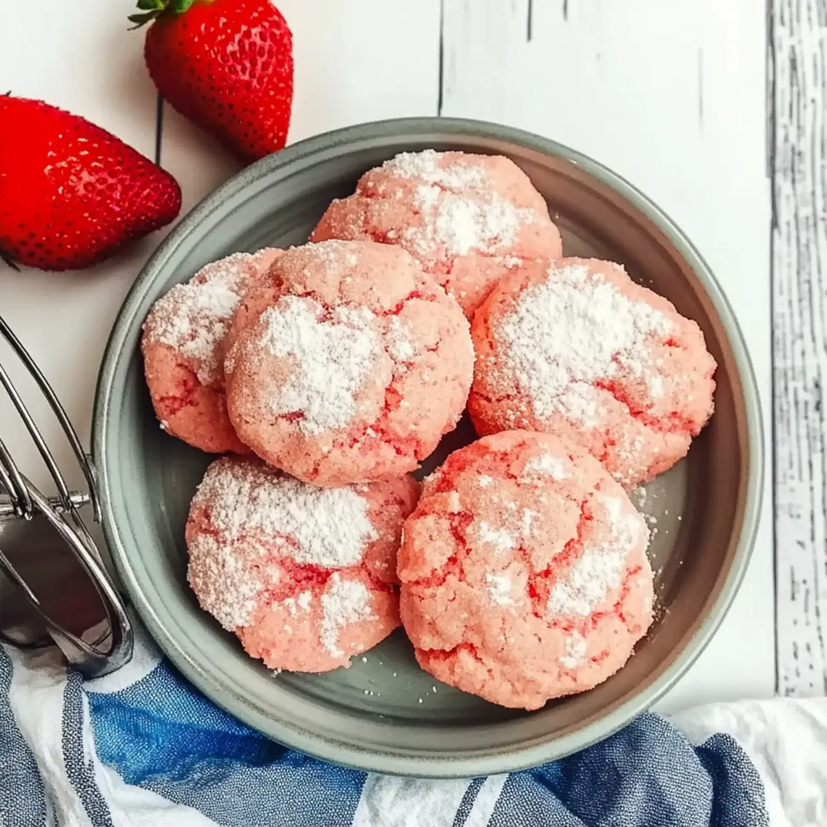 Strawberry Gooey Butter Cookies: Soft, Sweet and Irresistible 5 Strawberry Gooey Butter Cookies