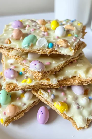 White Chocolate Easter Egg Crack