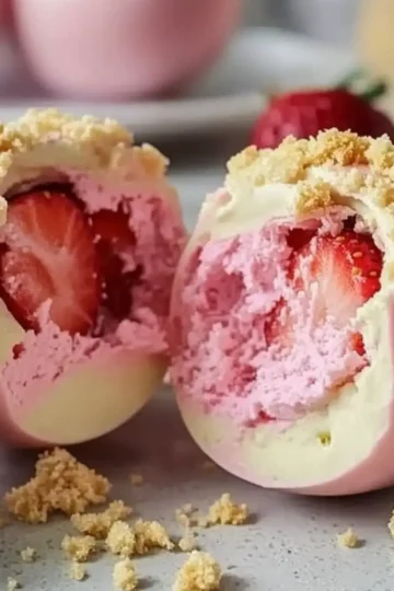 Easter Strawberry Egg Bombs