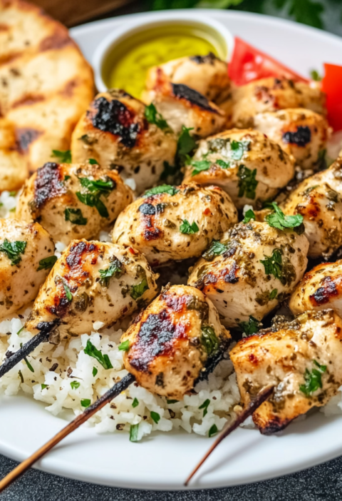Classic Greek Chicken Souvlaki Recipe for Grilled Skewers