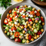 Healthy Lemon Quinoa Salad with Feta and Olives