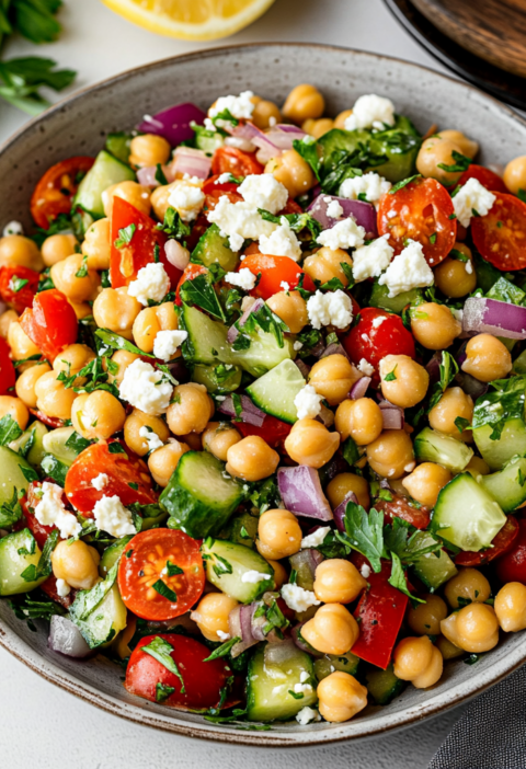 Mediterranean Chickpea Salad Recipe for Healthy Dinners