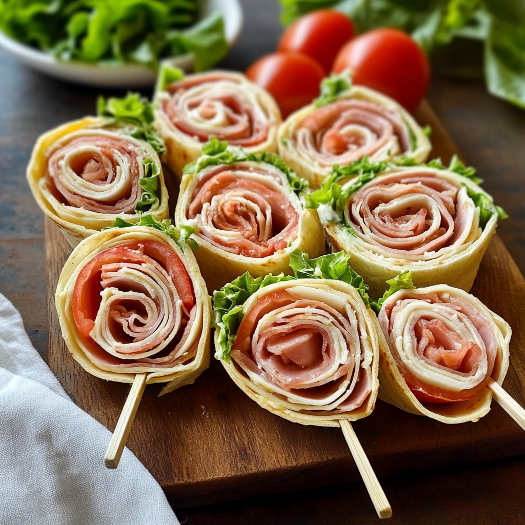 Easy Pinwheel Sandwiches for Parties and Lunches 2 Easy Pinwheel Sandwiches for Parties and Lunches