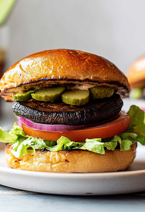 Portobello Mushroom Burgers: Healthy Vegetarian Dinner Ideas