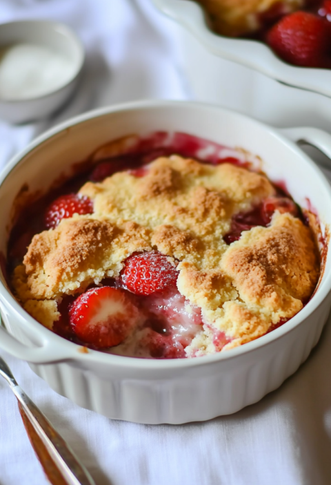 Classic Homemade Strawberry Cobbler Recipe for Summer