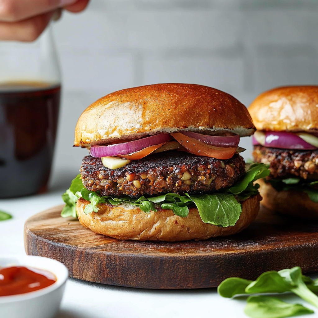 Delicious Spicy Mushroom Veggie Burgers for Grilling Season 2 Delicious Spicy Mushroom Veggie Burgers for Grilling Season