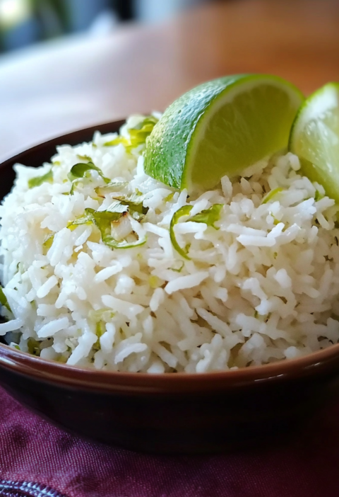 Authentic Coconut Lime Rice Recipe Easy Side Dish