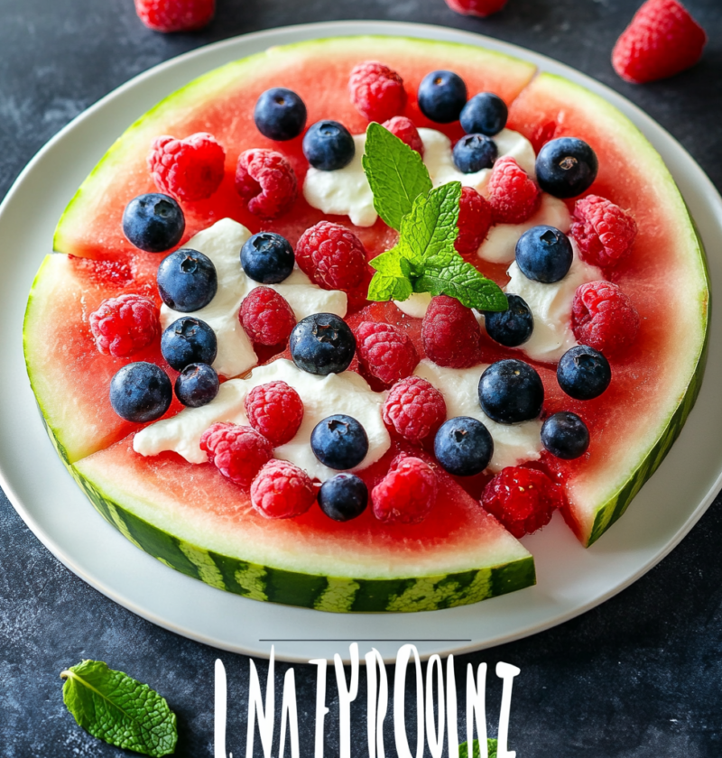 Watermelon Pizza 5 Watermelon Pizza