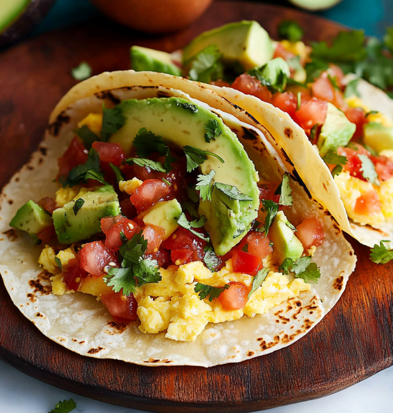Easy Breakfast Tacos Recipe with Eggs and Cheese 1 Easy Breakfast Tacos Recipe with Eggs and Cheese