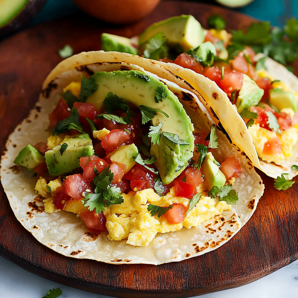 Easy Breakfast Tacos Recipe with Eggs and Cheese 2 Easy Breakfast Tacos Recipe with Eggs and Cheese