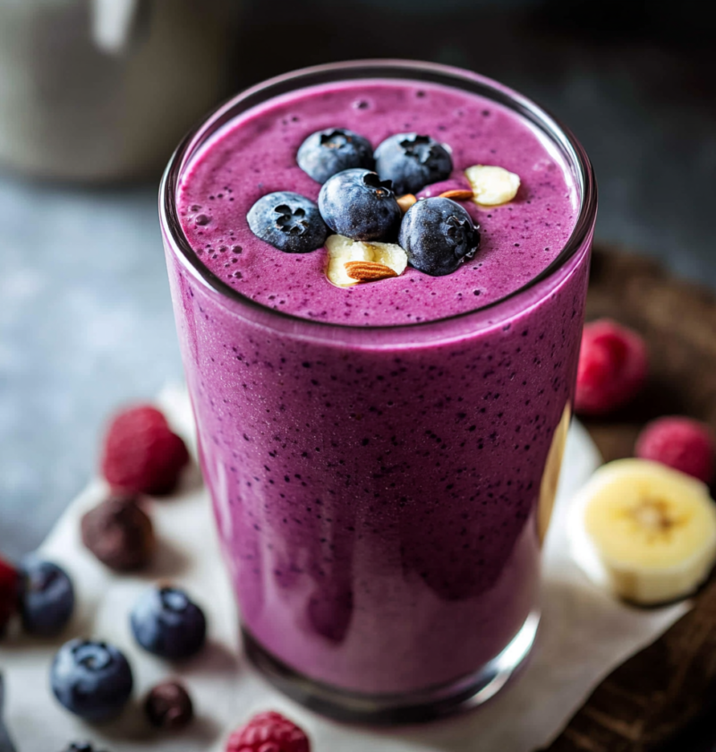 Blueberry Smoothie Recipe: Easy Healthy Breakfast 1 Blueberry Smoothie Recipe: Easy Healthy Breakfast