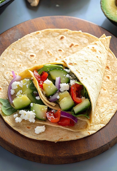 Hummus Veggie Wraps