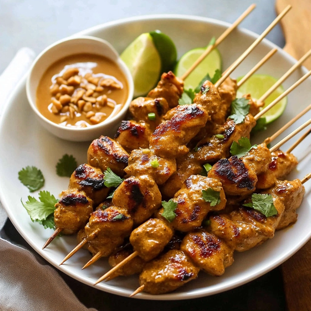 Chicken Satay Recipe with Creamy Peanut Sauce for Dinner 2 Chicken Satay Recipe with Creamy Peanut Sauce for Dinner