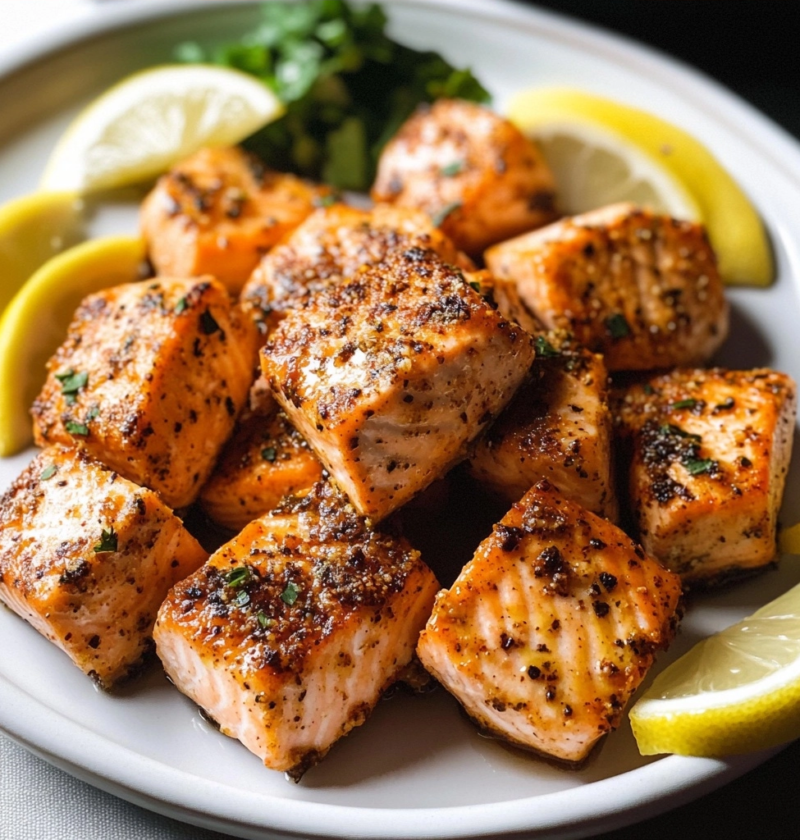 Easy Lemon Pepper Salmon Bites with Air Fryer Magic 8 Easy Lemon Pepper Salmon Bites with Air Fryer Magic