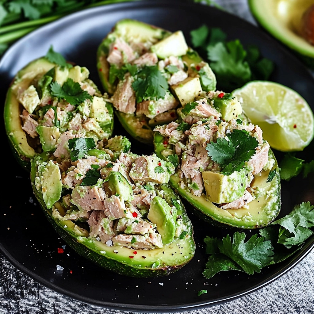 Avocado Tuna Salad Boats A Delicious Healthy Recipe 2 Avocado Tuna Salad Boats A Delicious Healthy Recipe