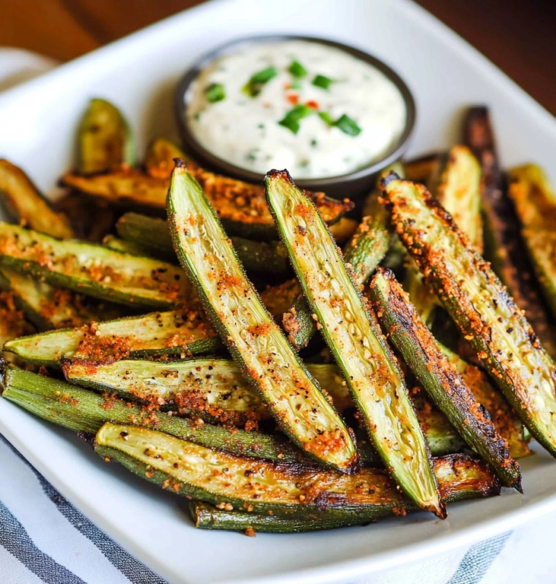 Okra Fries: Crispy Roasted Vegan Snack Recipe