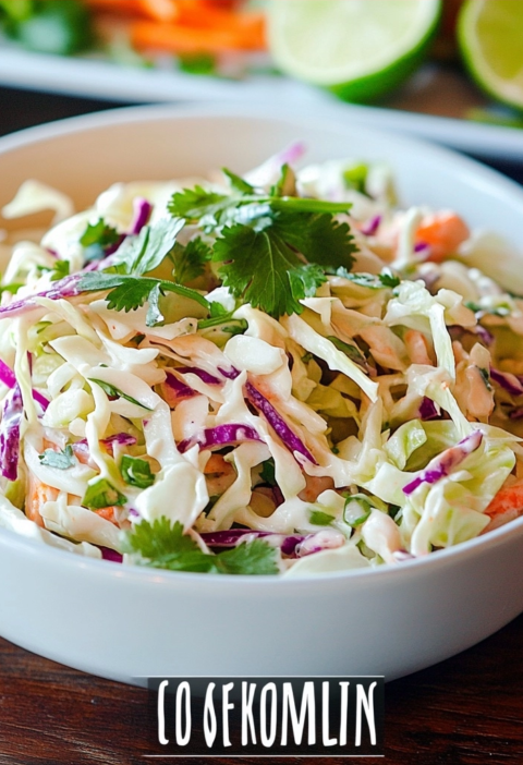 Cabbage Slaw for Fish Tacos Perfect Creamy Topping